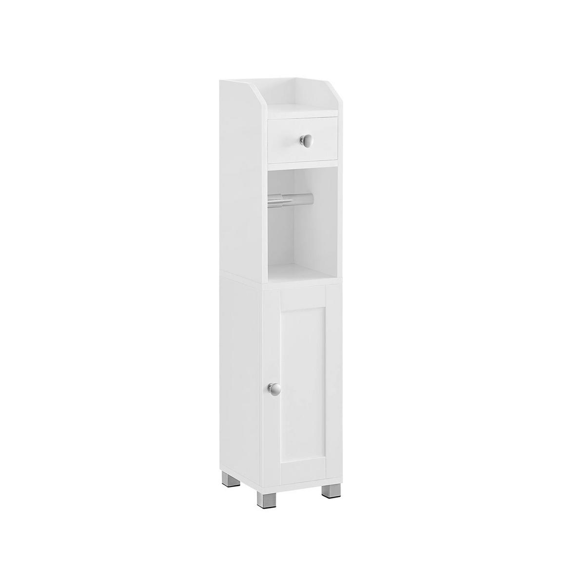 TOILETTENSCHRANK AMMAN - Weiß, Holzwerkstoff (18/76.7/20cm) - Hansiro