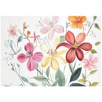 TAPETE Kinderzimmer Mädchen Blumen Vlies Fototapete 350x250 - Multicolor, Papier (350/250cm) - Wallarena