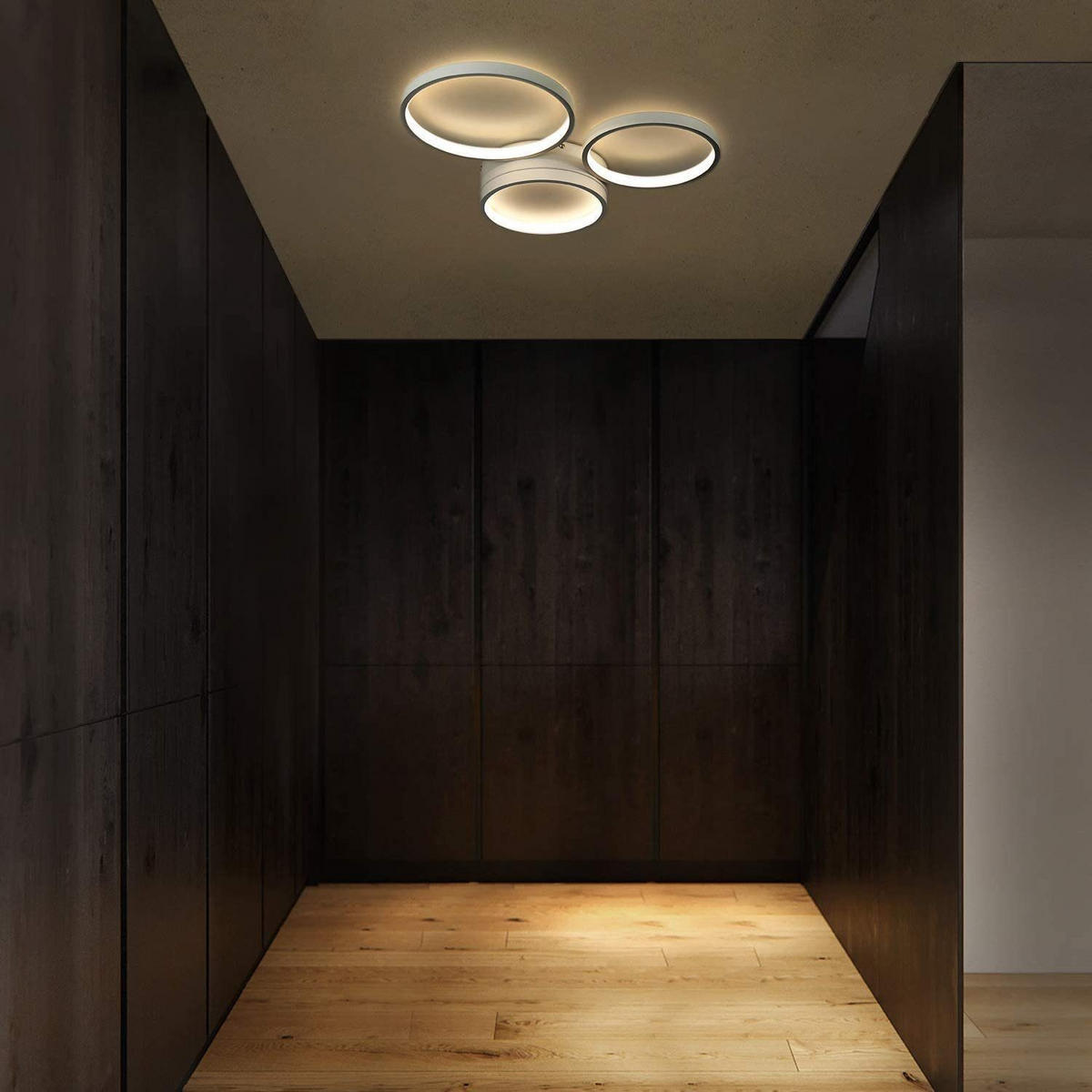 LED stropna svjetiljka Adelmo 44x36x6 cm - bijela, metal (44/36/6cm) - Nettlife