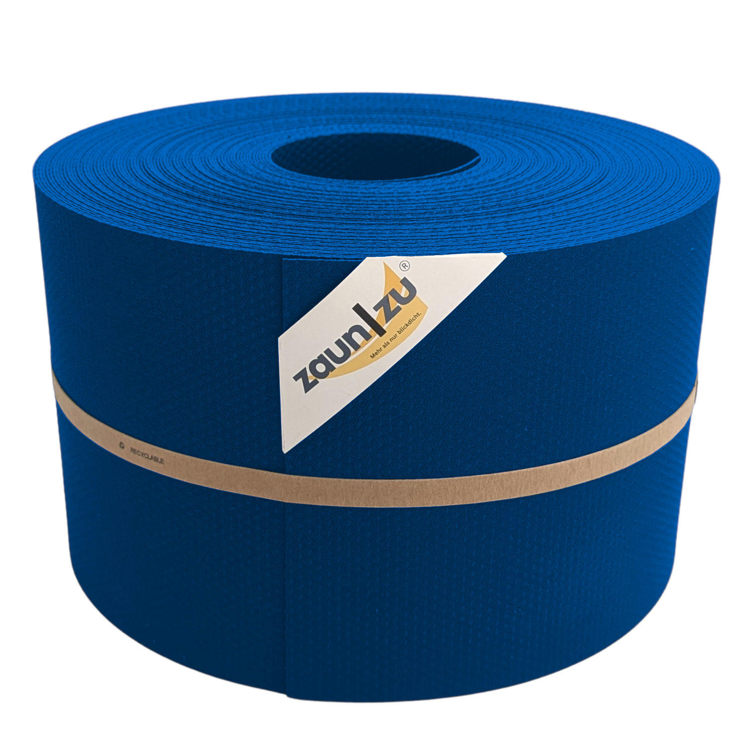 SICHTSCHUTZSTREIFEN DELUX-P Sichtschutzrolle Wabenstruktur Enzianblau 50m - Blau, Kunststoff (5000/19cm) - ZAUN|ZU