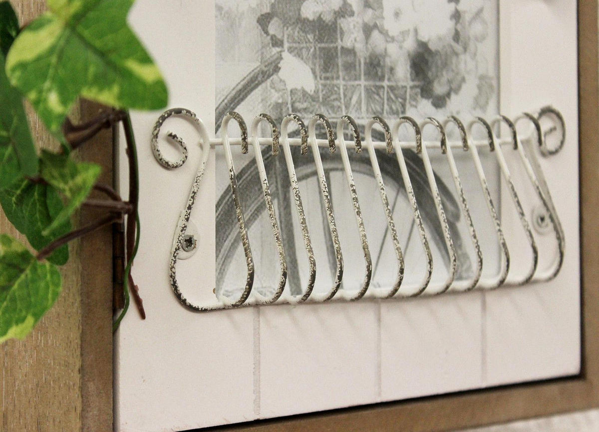 SCHLÜSSELKASTEN mit Bilderrahmen 34 cm 17431 - Beige, Holz (19/34/6cm)