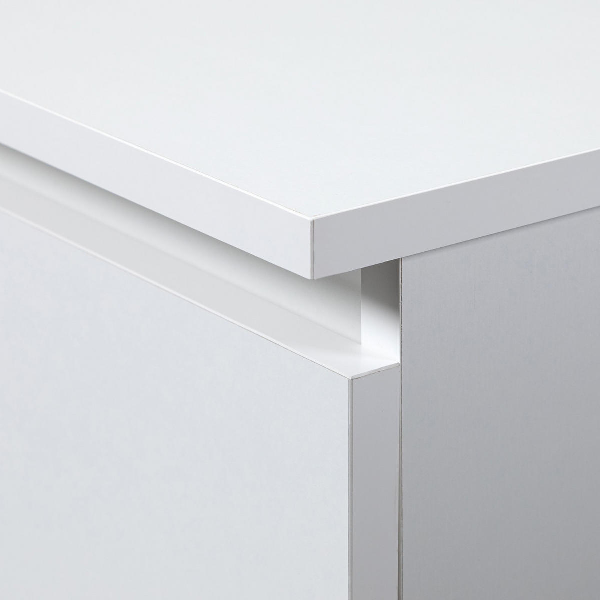 SCHREIBTISCH Weiß 90x50x77 cm - Weiß, Holzwerkstoff (50/90/77cm) - Akord