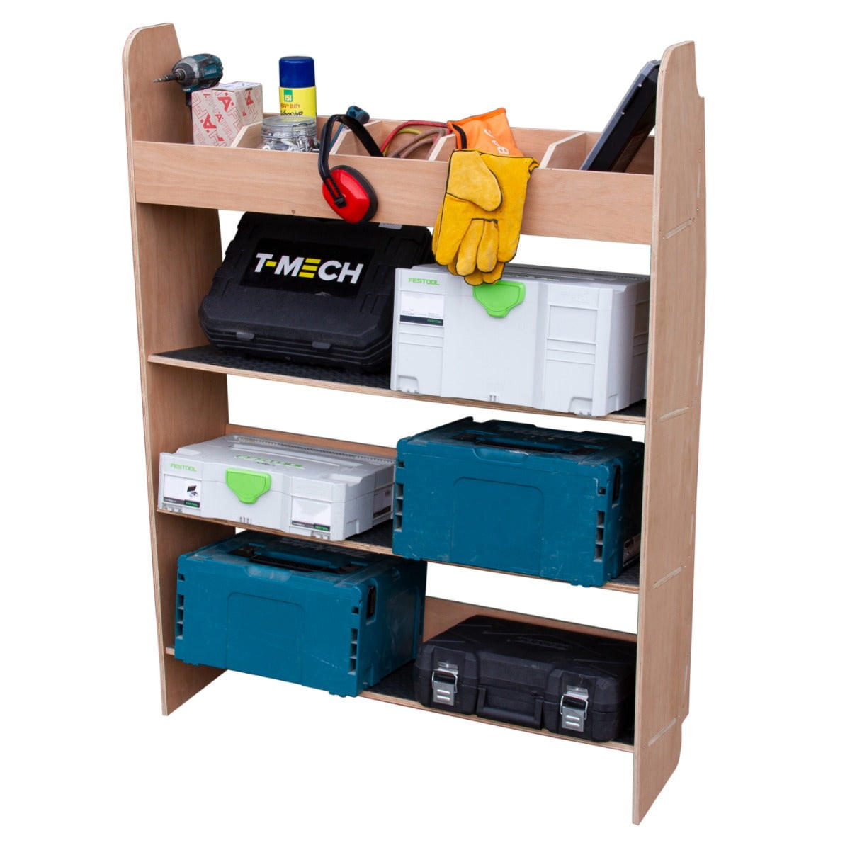 FAHRZEUGEINRICHTUNG Ford Transit Custom Werkzeugkasten - Braun, Holzwerkstoff (102/136/30cm) - Monstershop