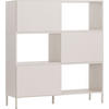 HIGHBOARD INTO - Beige, Holzwerkstoff (43.5/135/121cm) - Vox Möbel