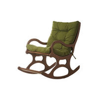 SCHAUKELSTUHL PFOENIX mit Holzgestell - Grün, Holz (65/100/105cm) - Stuhlmann