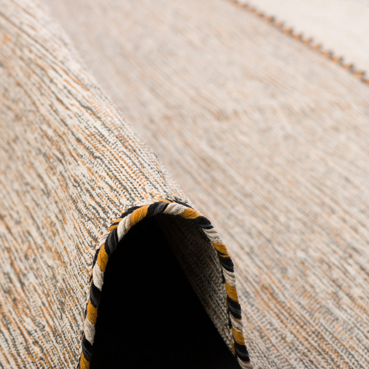 NATUR TEPPICH KELIM NAVARRO - Currygelb, Textil (140/200cm) - Pergamon