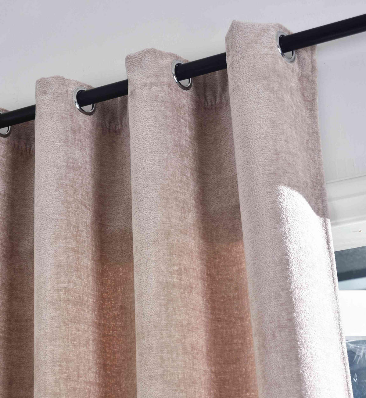 VORHANG NÜRNBERG HxB 245x135 cm Beige - Beige, Textil (135/245/245cm) - Gardinenbox