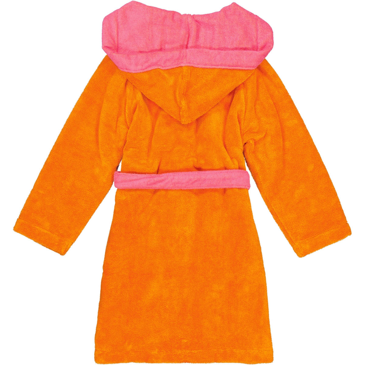 KINDERBADEMÄNTEL KINDER KAPUZE BIXIE ELECTRIC ORANGE/PRIM ROSE - 0006 - Orange, Textil (152null) - Vossen