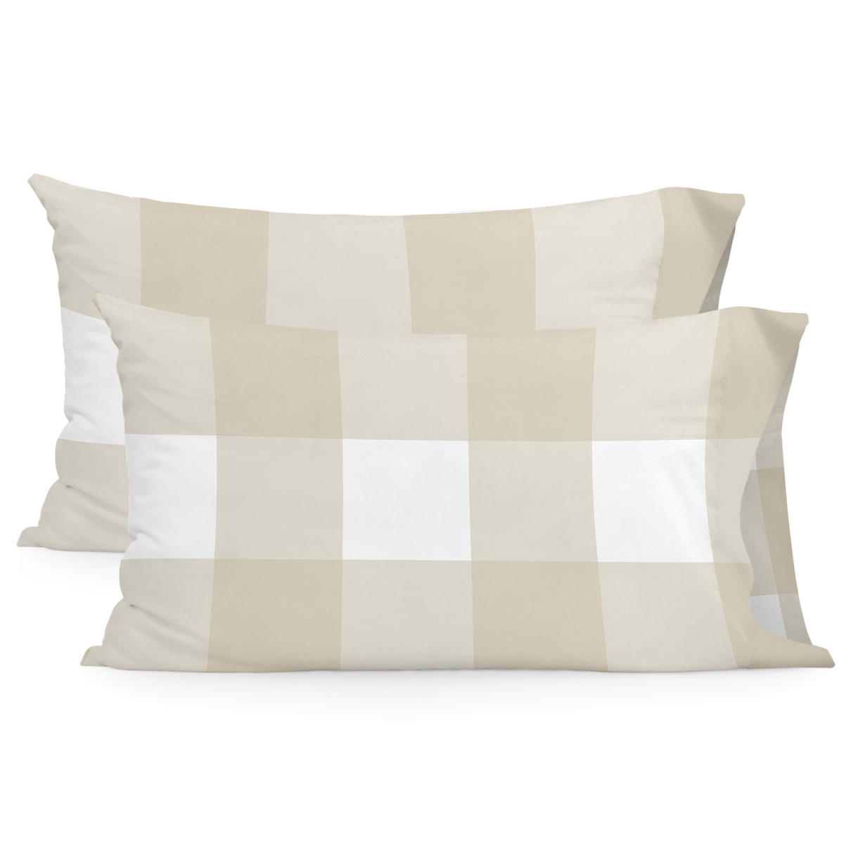 KISSENBEZUG breton 50x75 cm (x2) beige - Beige, Textil (50/75cm) - Happy Friday