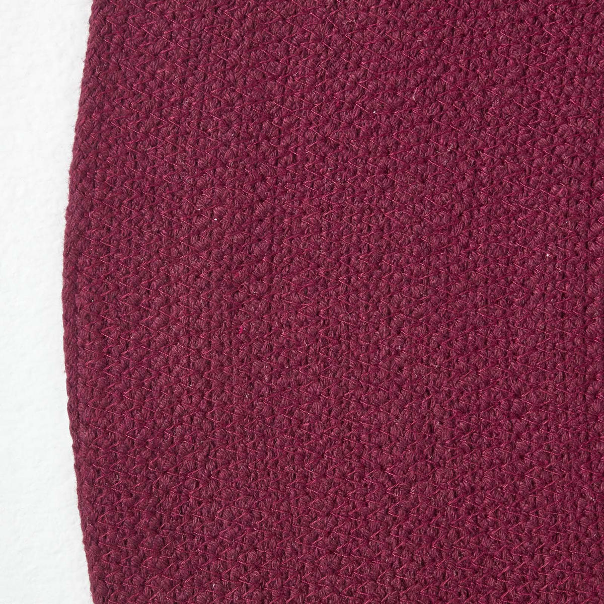 TEPPICH geflochten oval 110/170 cm - Weinrot, Textil (110/170cm) - Homescapes