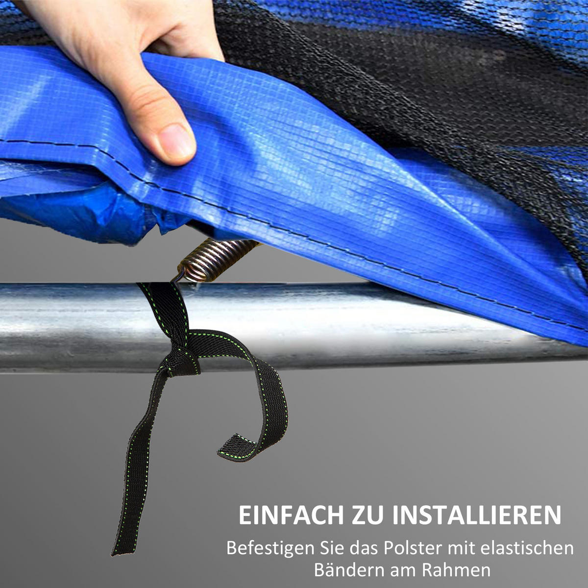 TRAMPOLIN Randabdeckung Ø305 cm Trampolin Randschutz mit UV Schutz Bunt - Multicolor, Kunststoff (305/305cm) - SPORTNOW