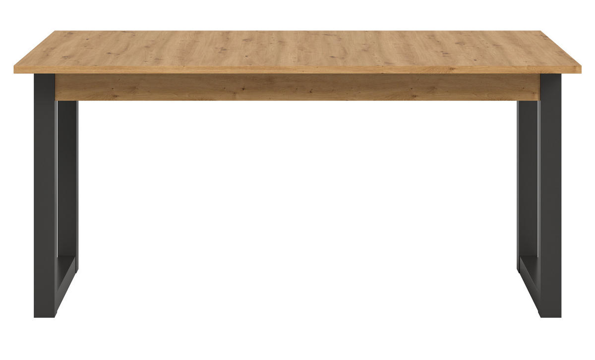 ESSTISCH Eiche, grau 150 - 190 cm, Küchentisch ausiehbar - Eiche Artisan/Grau, Holzwerkstoff (150/90/76cm) - Inn.Furn