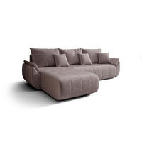 ECKSOFA mit Schlaffunktion TOKYO R Monolith 62 Rechts - Hellbraun, Textil (280/185cm) - Bedante
