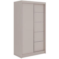 SCHWEBETÜRENSCHRANK 120 - MACEDONIA - Kaschmir - Kaschmir/Alufarben, Holzwerkstoff/Metall (120/216/61cm) - MKS
