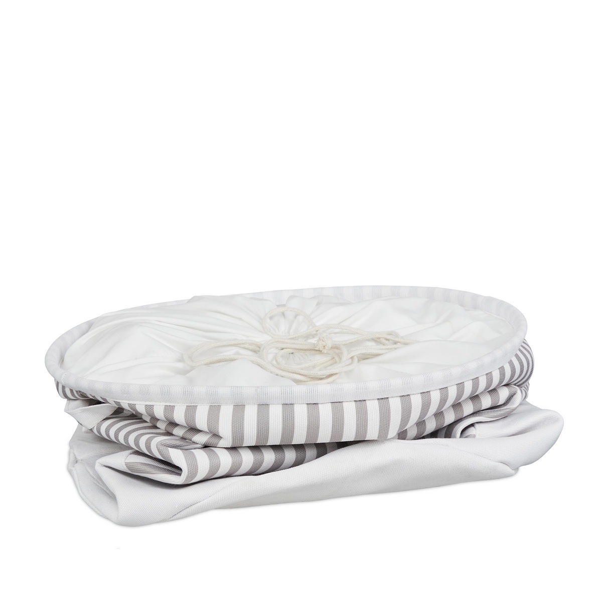 WÄSCHEKORB - Multicolor, Textil/Metall (42.5/56/42.5cm) - Relaxdays