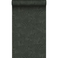 TAPETE Zebras 50 x 900 cm - Grün, Papier (50/900cm) - Origin Wallcoverings