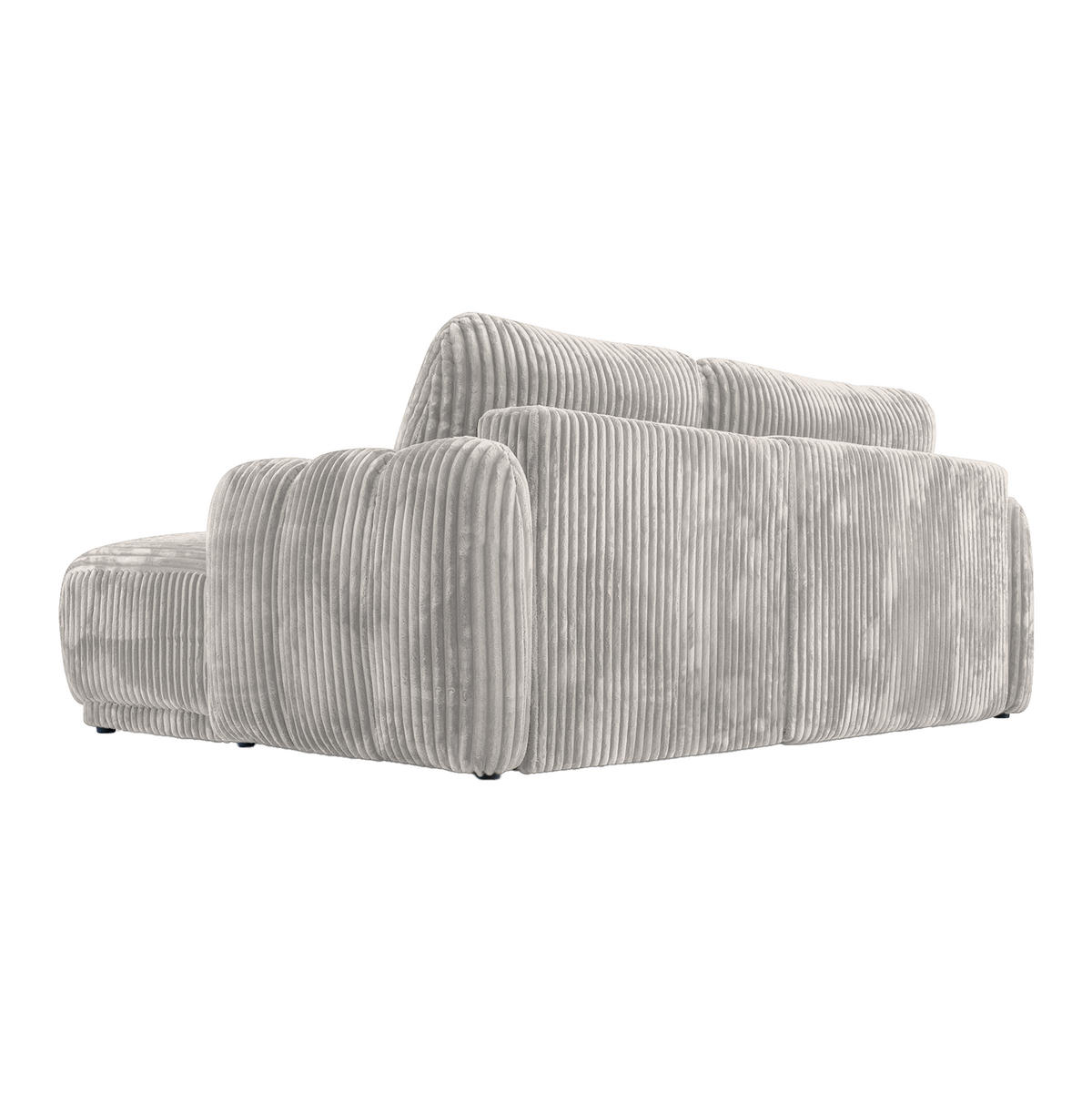 ECKSOFA CAMILO mit Schlaffunktion, Hellgrau - Hellgrau, Textil (220/150cm) - Fedve