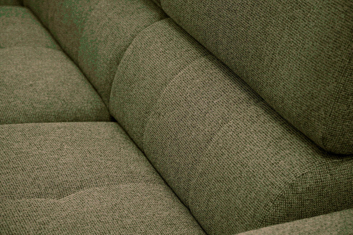 ECKSOFA FIERO 5-Sitzer, olivgrün - Schwarz/Olivgrün, Holzwerkstoff/Textil (158/269cm) - Courtois Laville