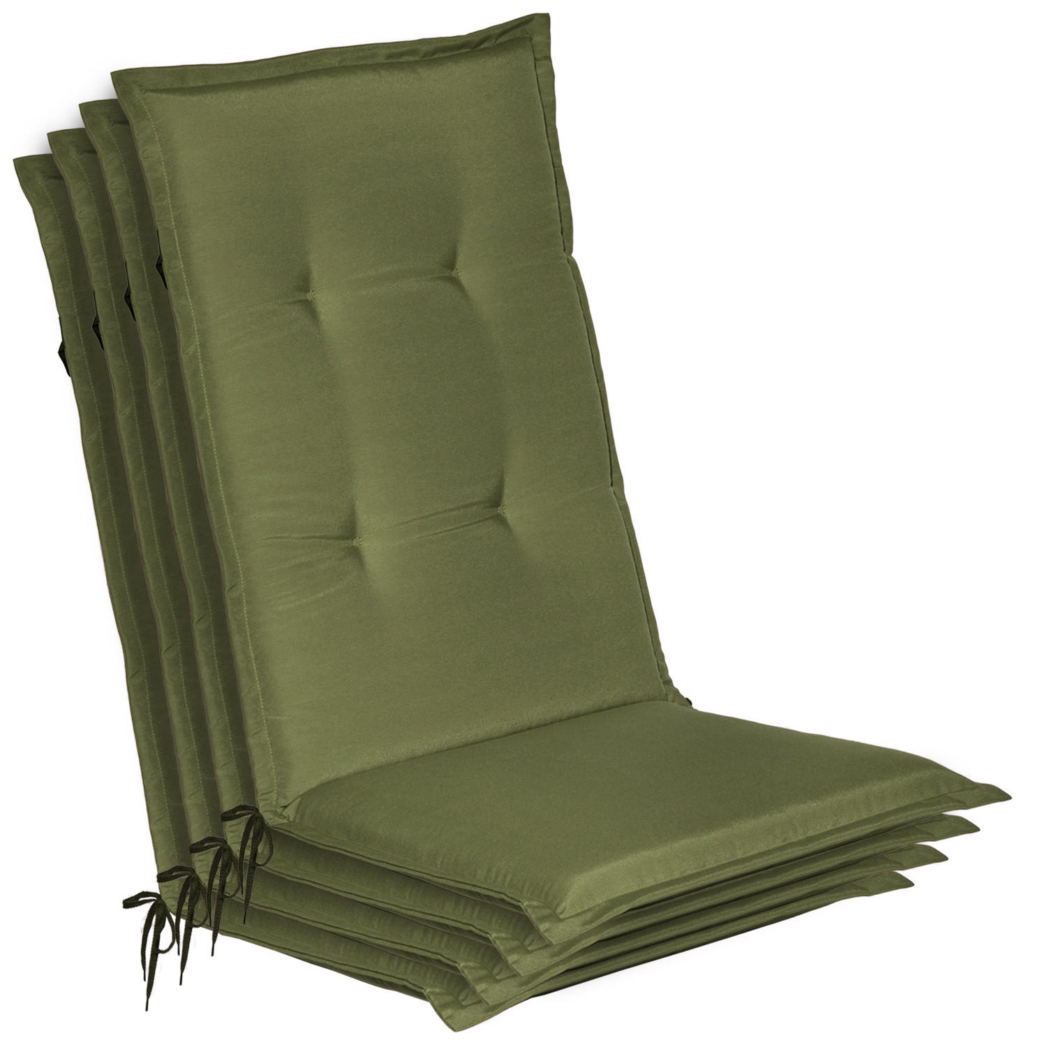 HOCHLEHNER Loft HL 120x50x6cm Olivgrün (4tlg) - Olivgrün, Textil (50/120cm) - Beautissu 
