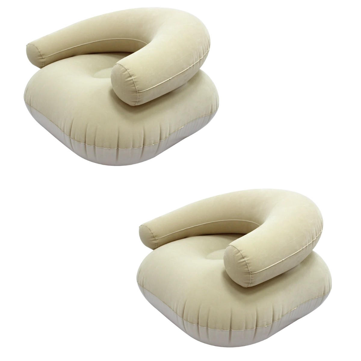 LUFTSOFA，AUFBLASBARES SOFA, 73/73/52cm Mokka - Mokka, Kunststoff (73/52/73cm)