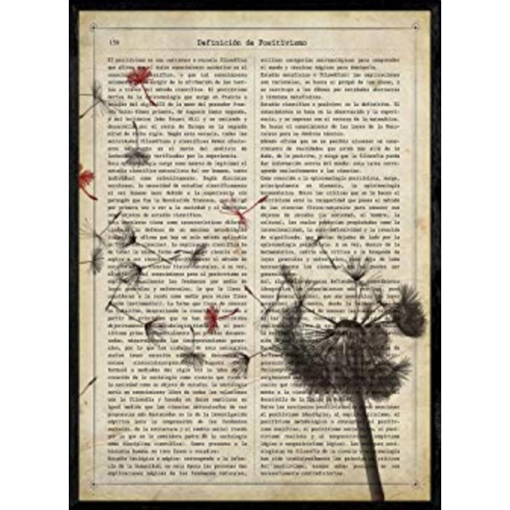 POSTER Löwenzahn A4 Rahmenlos - Klar, Papier (29.7/5/21cm) - Nacnic