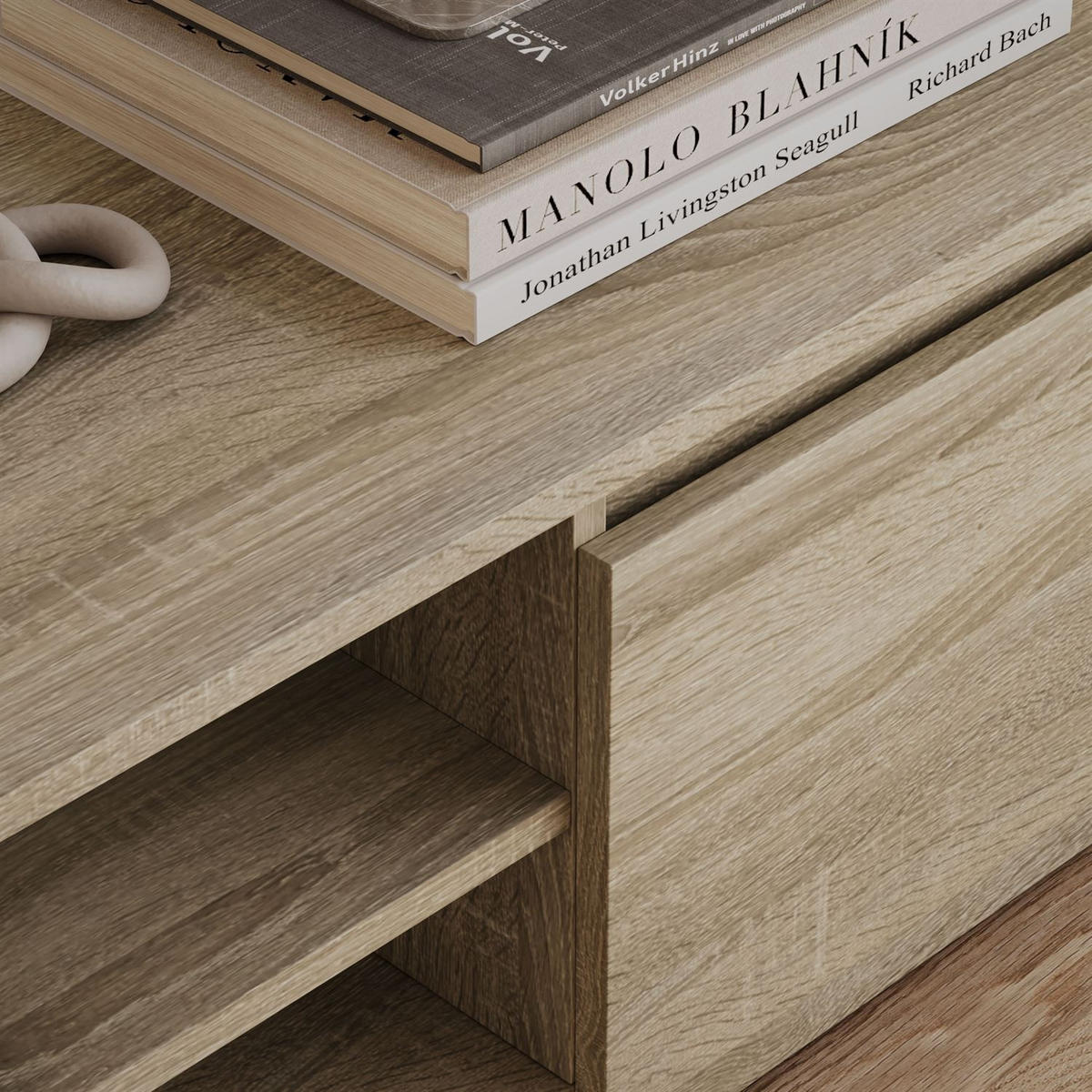 LOWBOARD HANA 140 cm Sonoma Eiche - Sonoma Eiche, Holzwerkstoff (140/36/40cm) - Lookway