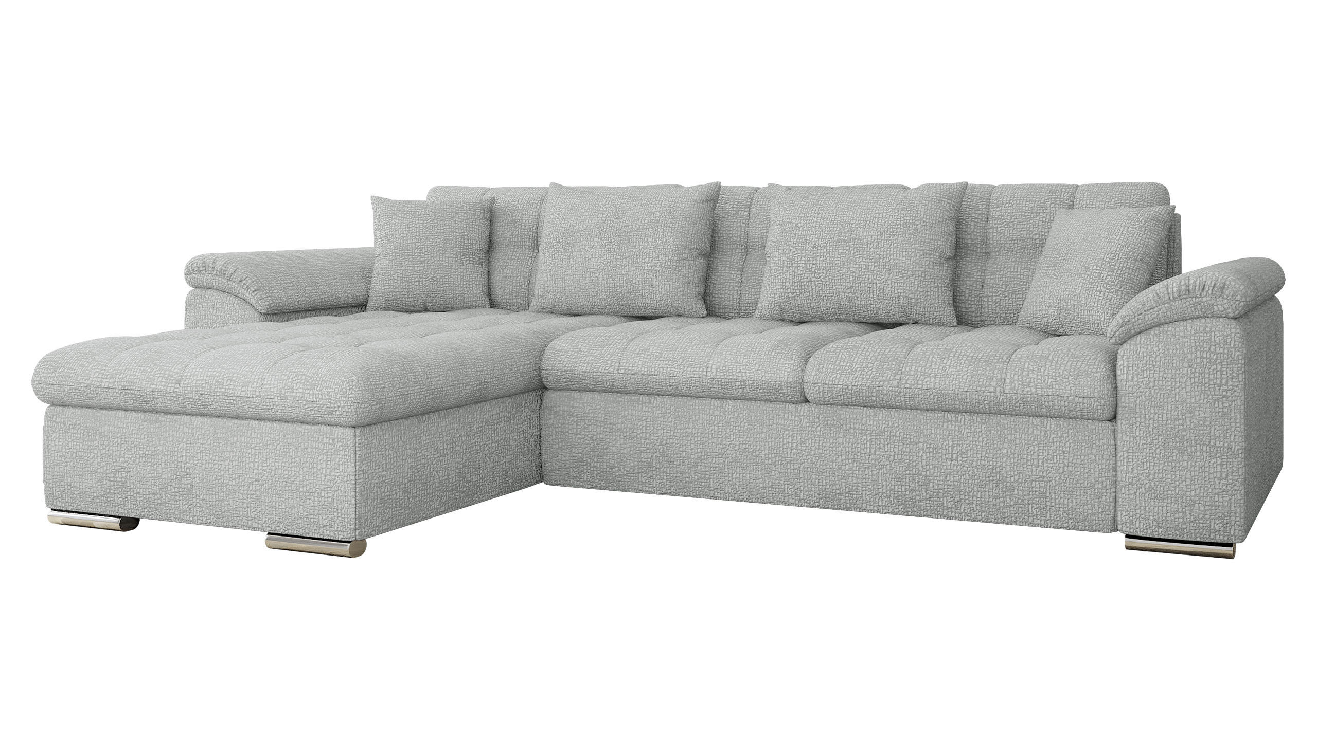 ECKSOFA Diana Premium, Seite: Links - Greige, Holz/Textil (280/160cm) - MIRJAN24