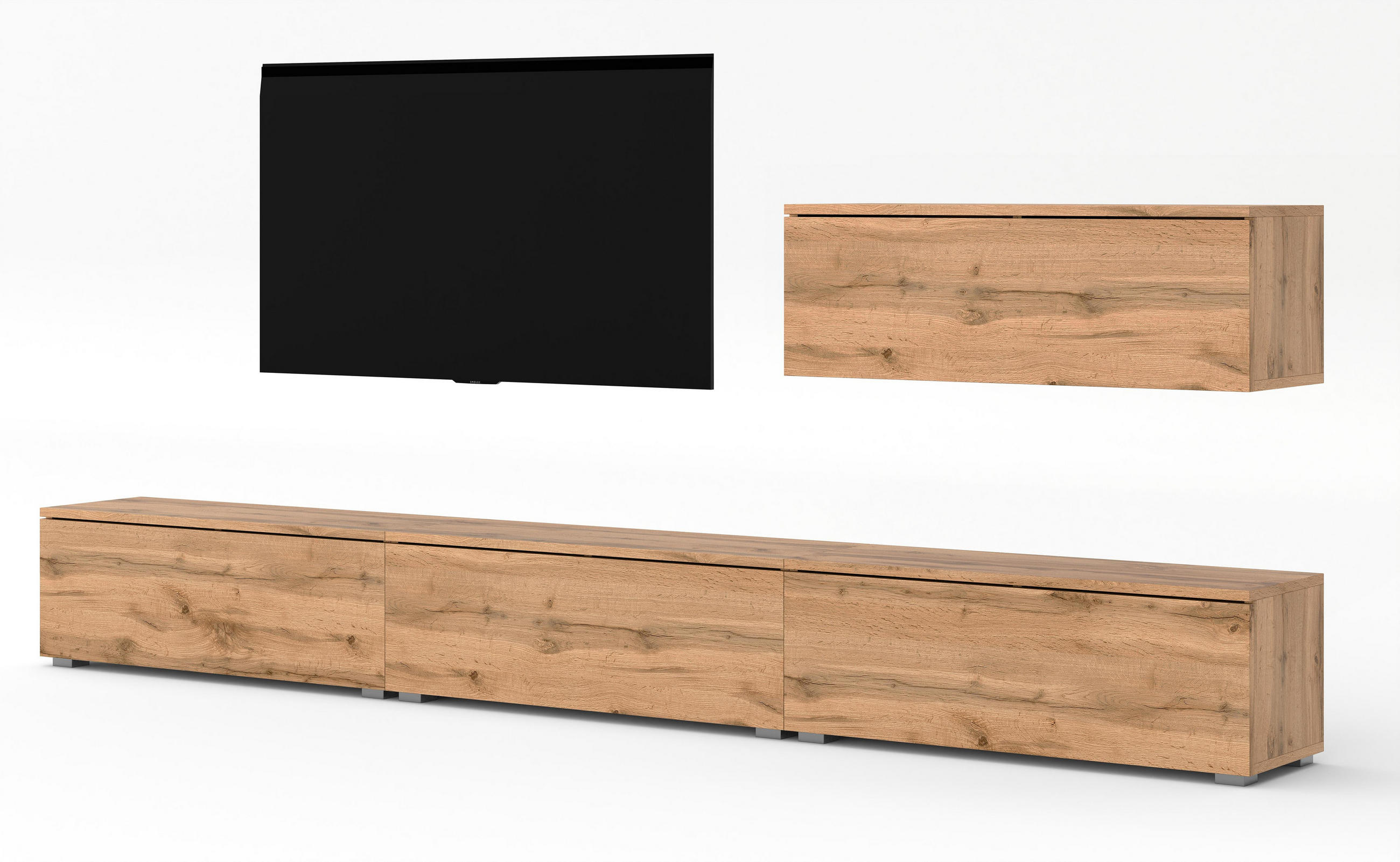 AX Living Wohnwand Braun 300x70.5x32 cm