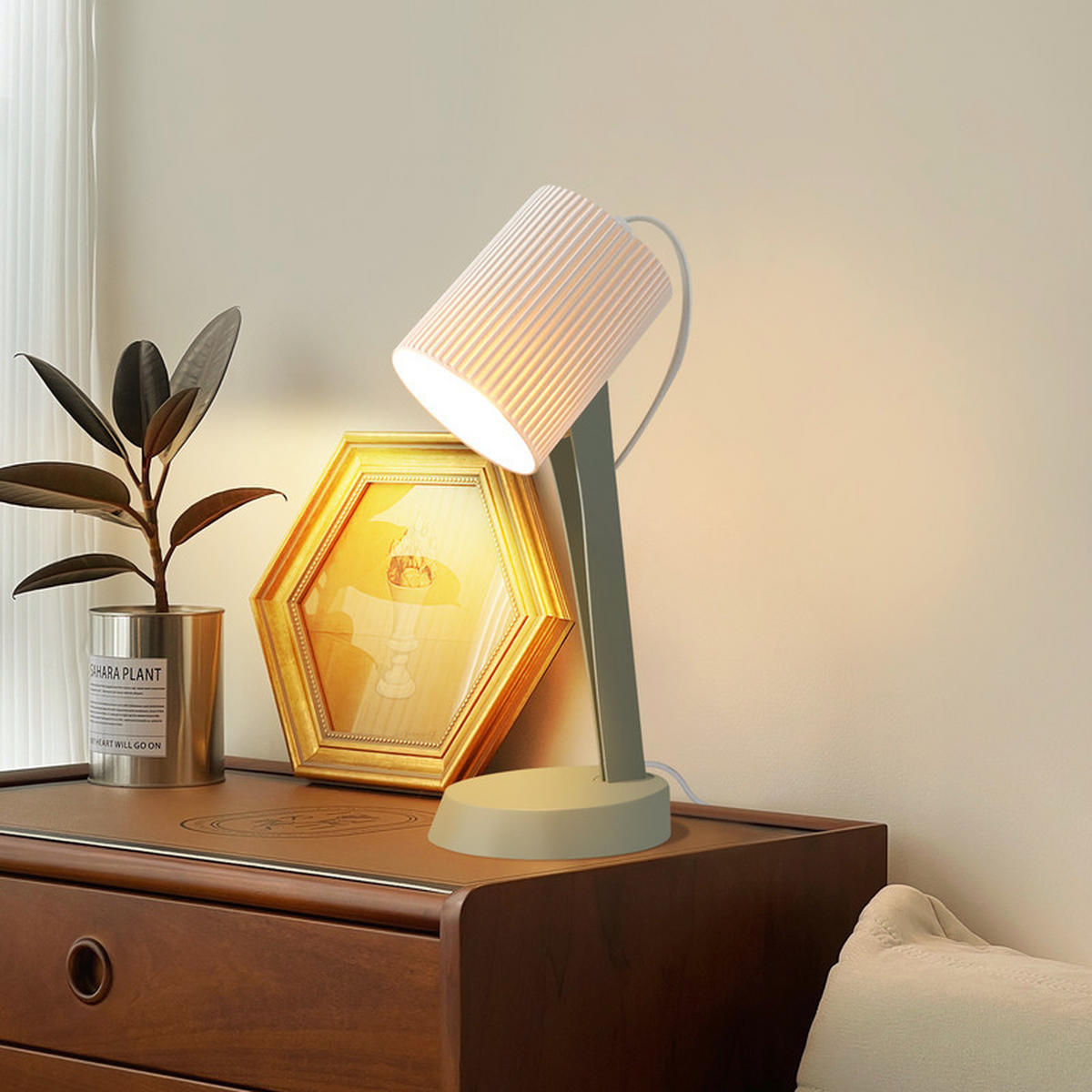 TISCHLEUCHTE Nauman (2er-Set) - Grün, Kunststoff (37.4/14/19.5cm) - Nettlife