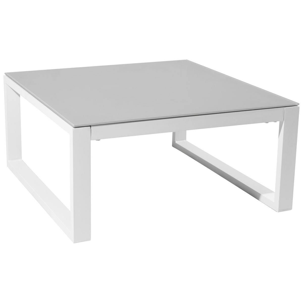 GARTENSALON Ibiza Blau und Weiß 4 Plätze - Blau, Metall - Happy Garden