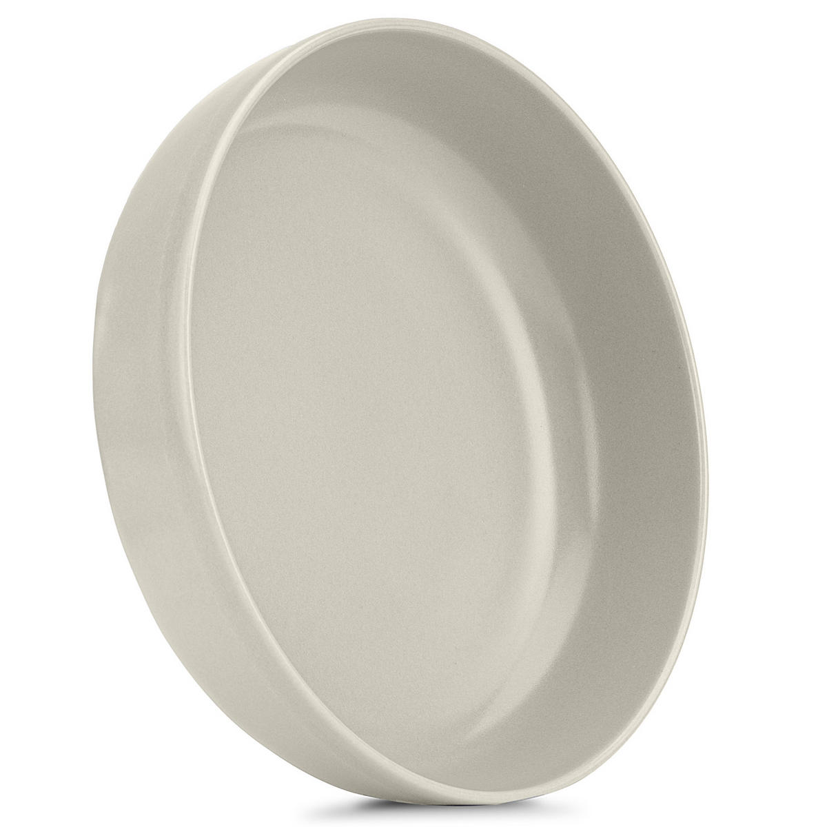 TELLER-SET VICTO 6-tlg Suppenteller, matt beige/grün/grau - Hellgrün, Keramik (18cm) - KONSIMO®
