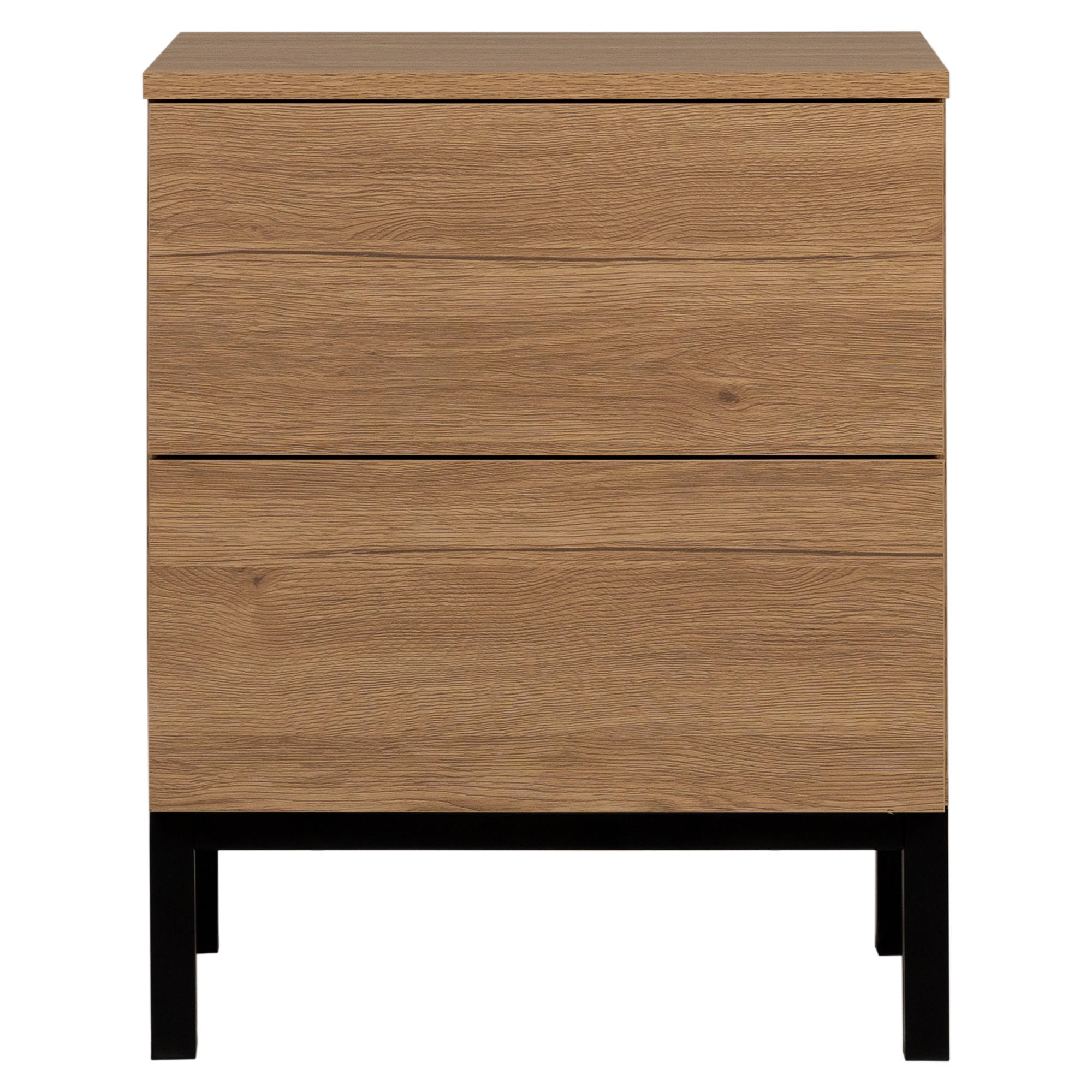 NACHTTISCH Kolb Natur 45 cm x 55 cm - Braun, Holzwerkstoff (45/55/40cm) - Kenay Home