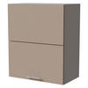 KLAPPHÄNGESCHRANK Brerra W8B/60-AV Grau / RAL 1019 graubeige Matt 60 / 32,5 / 72cm - Graubraun/Grau, Holz/Holzwerkstoff (60/72/32.5cm) - Feldmann-Wohnen