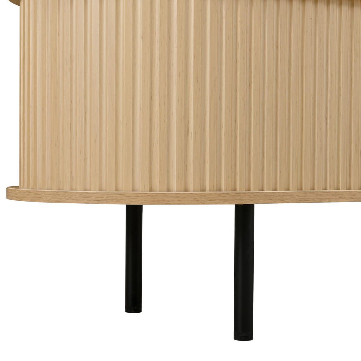 TV SKŘÍŇ v přírodní barvě TV skříňka s posuvnými dvířky a organizérem kabelů, B170/T40/H46cm - přírodní, kov/kompozitní dřevo (170/46/40cm) - STILVORA