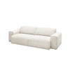 SOFA RANI Weiß Cord - Schwarz/Weiß, Kunststoff/Textil (256/71/101cm) - KAWOLA