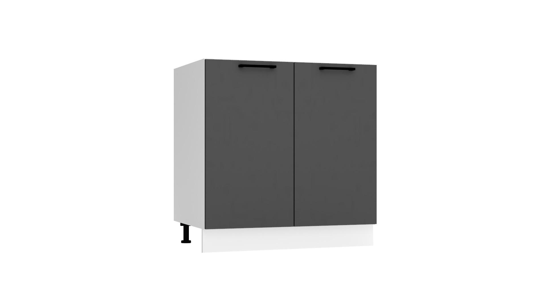 UNTERSCHRANK D80 - Morvex - Elegante Stauraum Idee - Anthrazit, Holz/Metall (80/82/52.4cm) - ROYAL24_MARKT