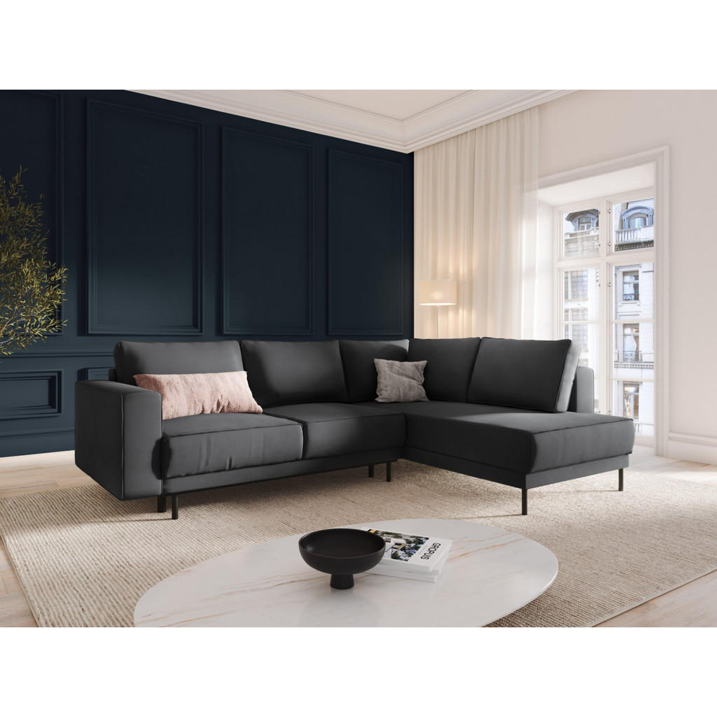 Thumbnail - Micadoni Ausklappbares-Ecksofa, Grau, Textil, 5-Sitzer, L-Form, 247x187 cm, Hergestellt in Europa, Oeko-Tex®, Wohnzimmer...