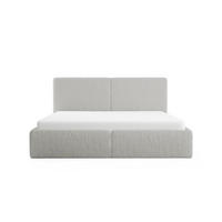 POLSTERBETT Riberia Slim 200x200 cm, Grau - Grau, Textil (200/200cm) - Fedve