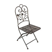 GARTENSTUHL 2er Set Tilo Klappstuhl - Bronzefarben, Metall (38/94/40cm) - DELUKE