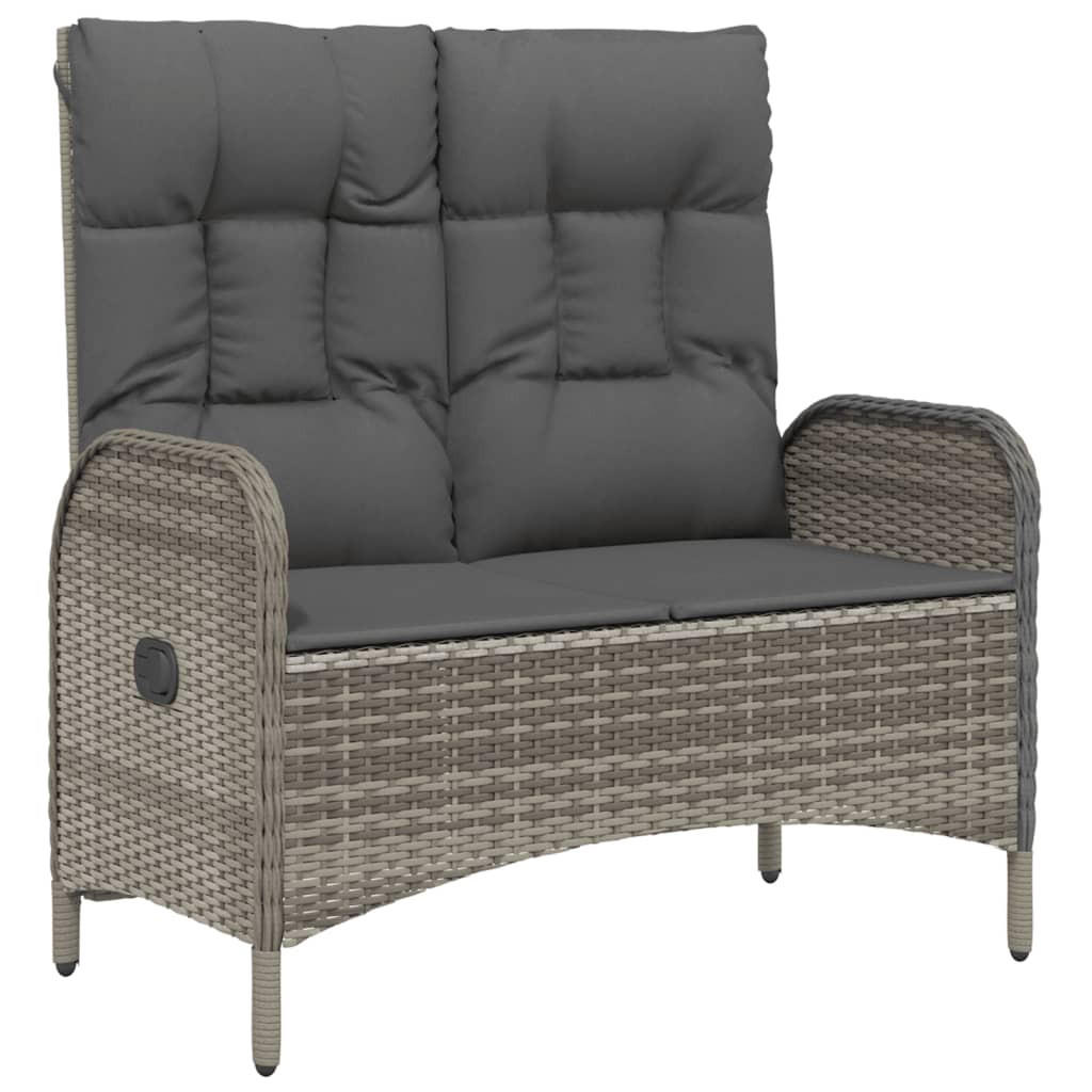 furnicato Gartenbank Grau 107x109x62.5 cm
