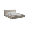 POLSTERBETT mit Bettkasten und Lattenrost 200x240 Grau - Taupe/Schwarz, Kunststoff/Textil (160/200cm) - Makamii