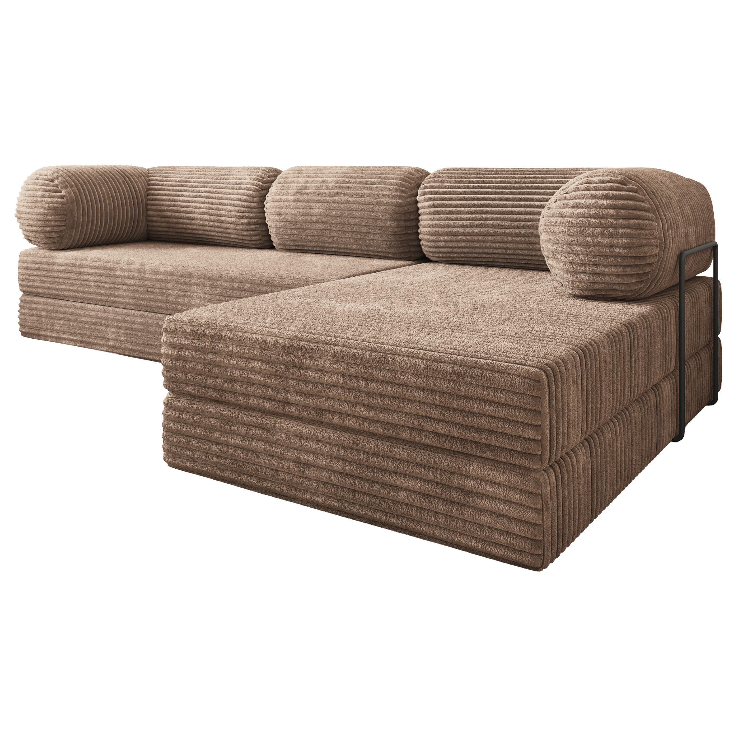 Masseno Ecksofa Beige 270x160 cm