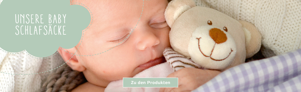 Unsere Baby-Schlafsäcke