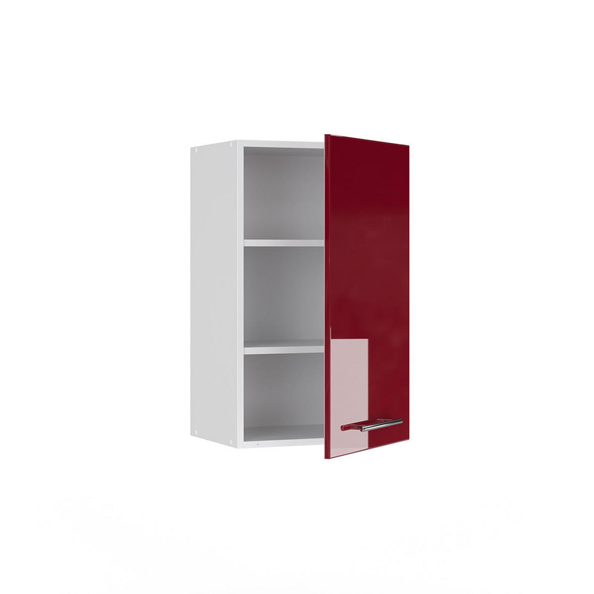HÄNGESCHRANK Fame-Line Bordeaux Hochglanz 45 cm - Bordeaux/Weiß, Holzwerkstoff (45/72/34.1cm) - Vicco