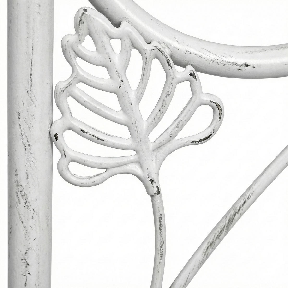 ROSENBOGEN Metall Antik Weiß - Weiß, Metall (143/248/30cm) - CLP