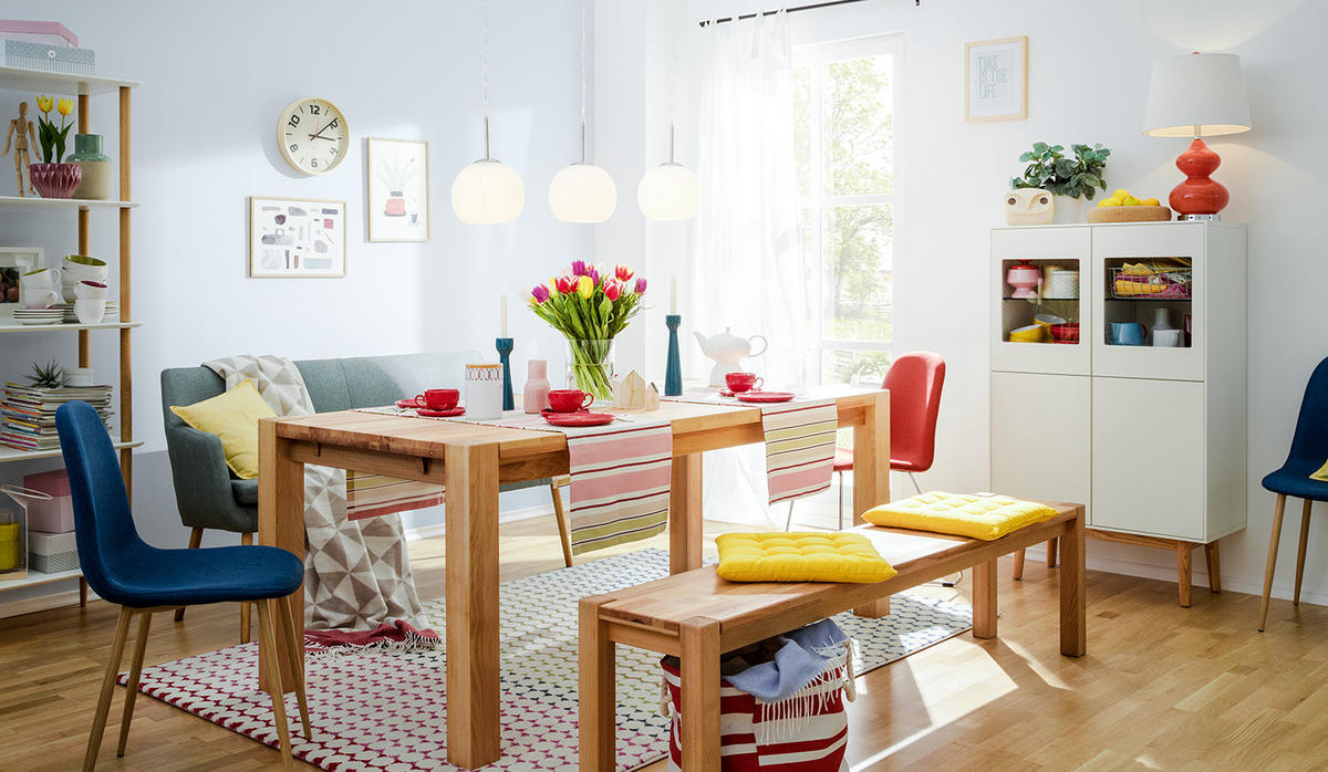 ESSTISCH - Massivholz - Kernbuche, Holz (100/200/75cm) - home24