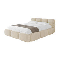 POLSTERBETT mit Bettkasten und Lattenrost, Boxbett ohne Matratze - NOMA 160x200 Beige - Beige, Holzwerkstoff/Textil (160/200cm) - ALTDECOR