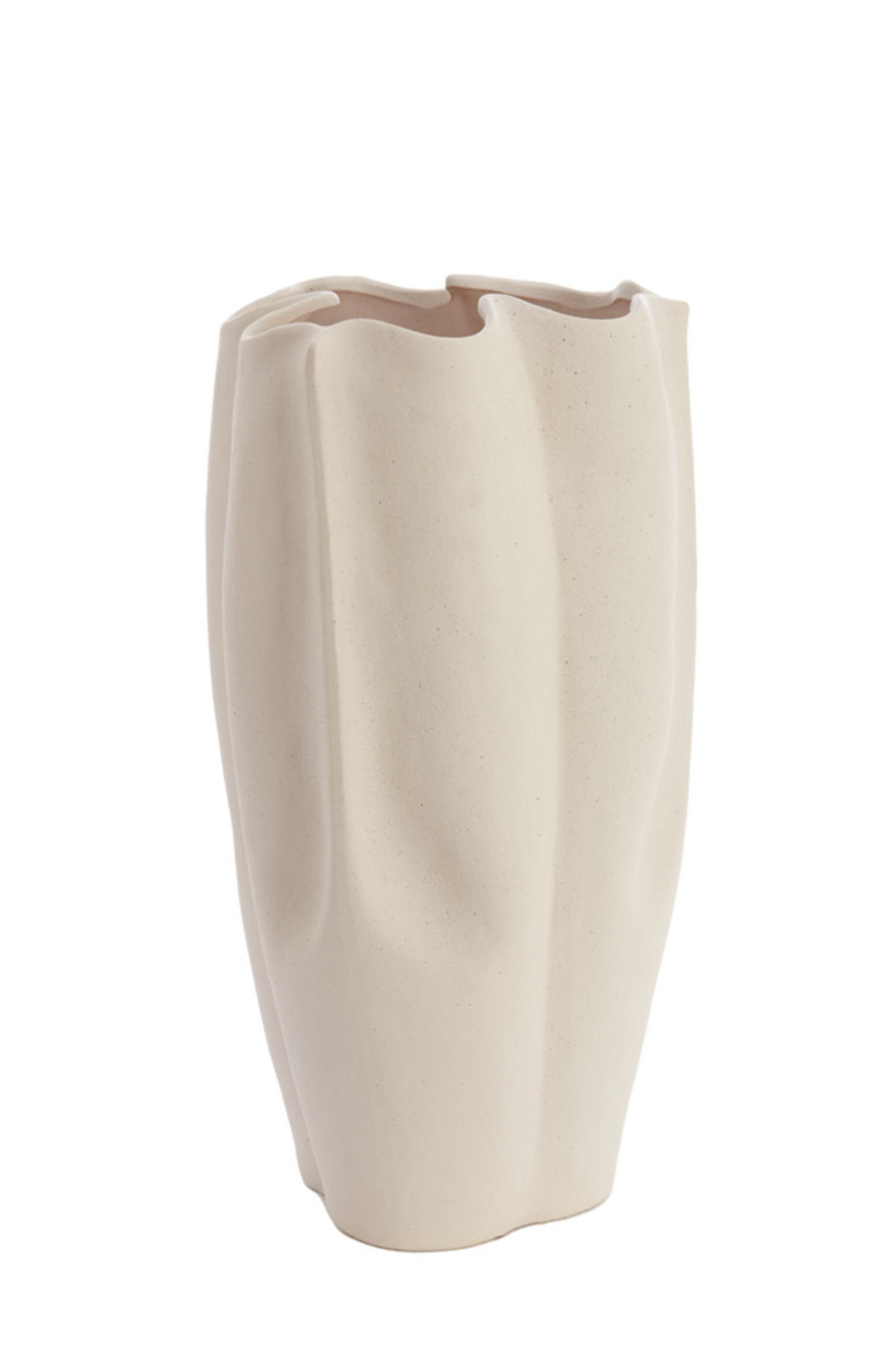 VASE Sanguli Weiß Ø28/56 cm - Weiß, Keramik (56cm) - Light & Living