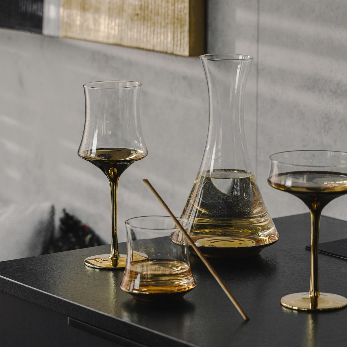 GLAS Helena - Goldfarben, Glas (0.36L) - home&you