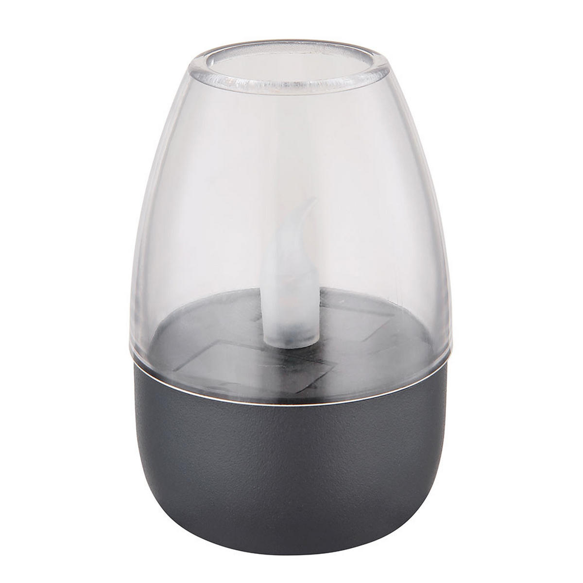 LED AUSSENLEUCHTE Edelstahl Grau - Grau, Kunststoff/Metall (6/6/9cm)